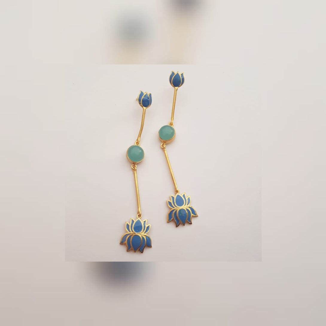 Two Lotus Earrings