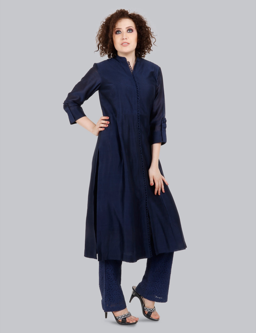 Cotton Silk Navy 2pc Set