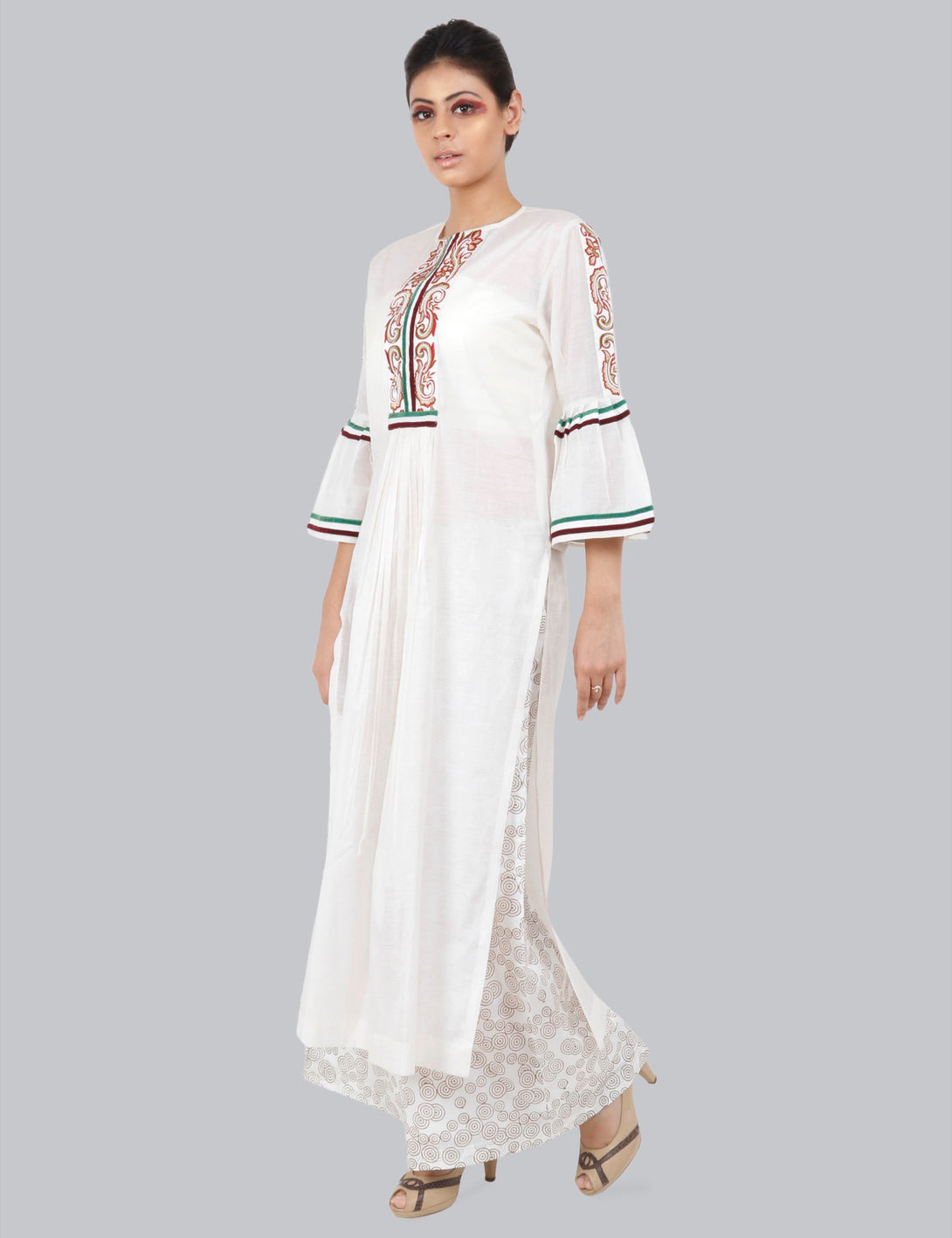 Chanderi Kurta With Embroidery