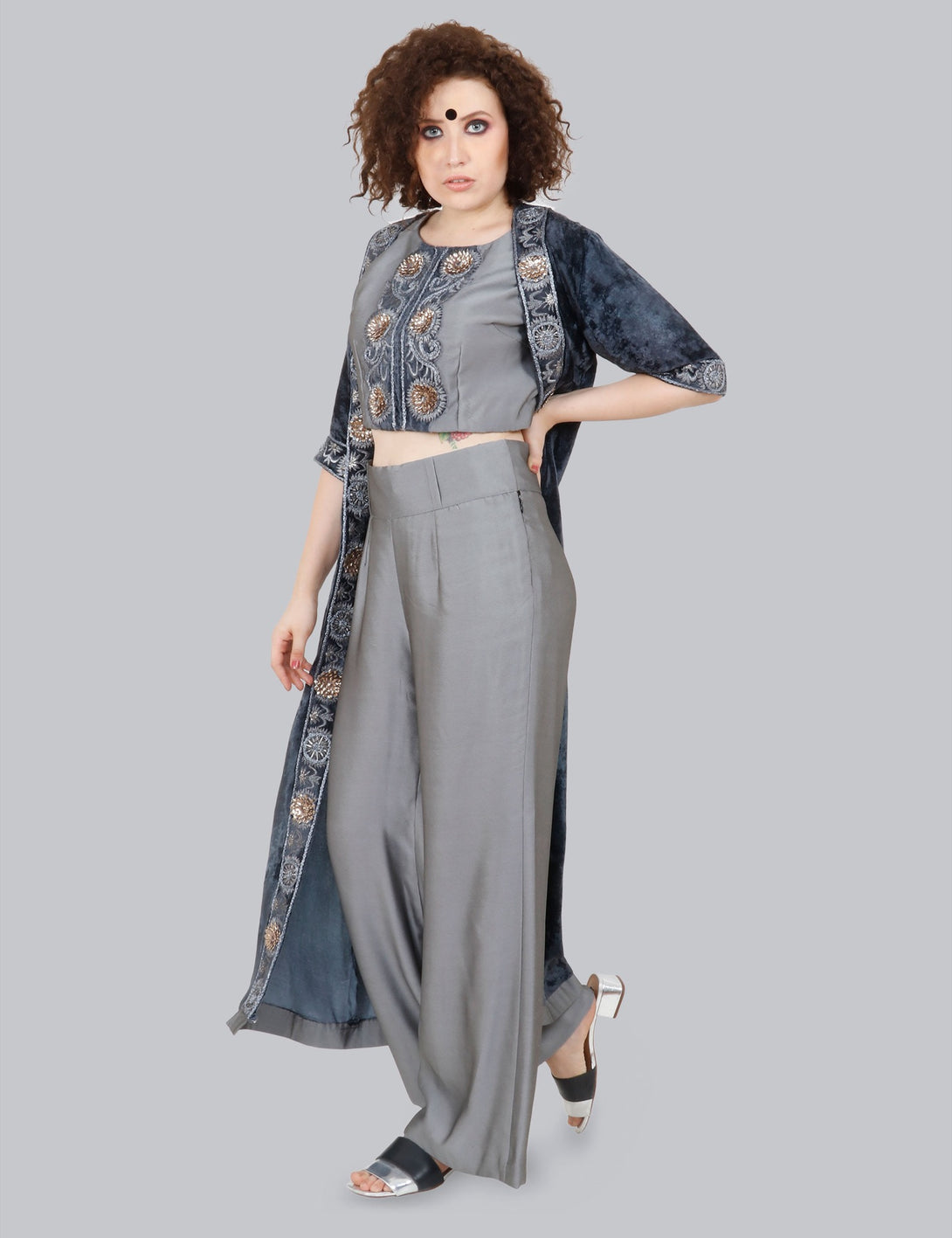 Velvet Jacket Co-ord Set