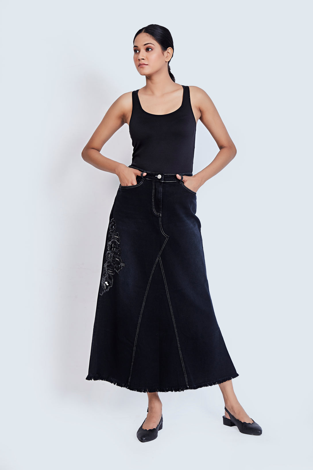 Leila Denim Skirt