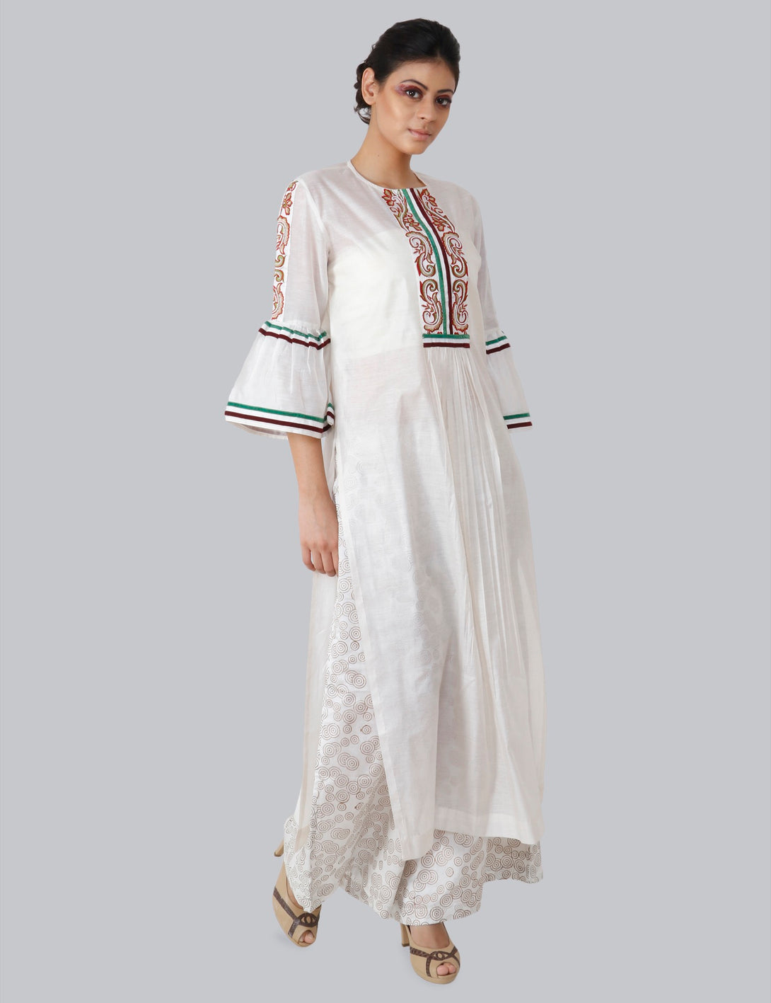 Chanderi Kurta With Embroidery