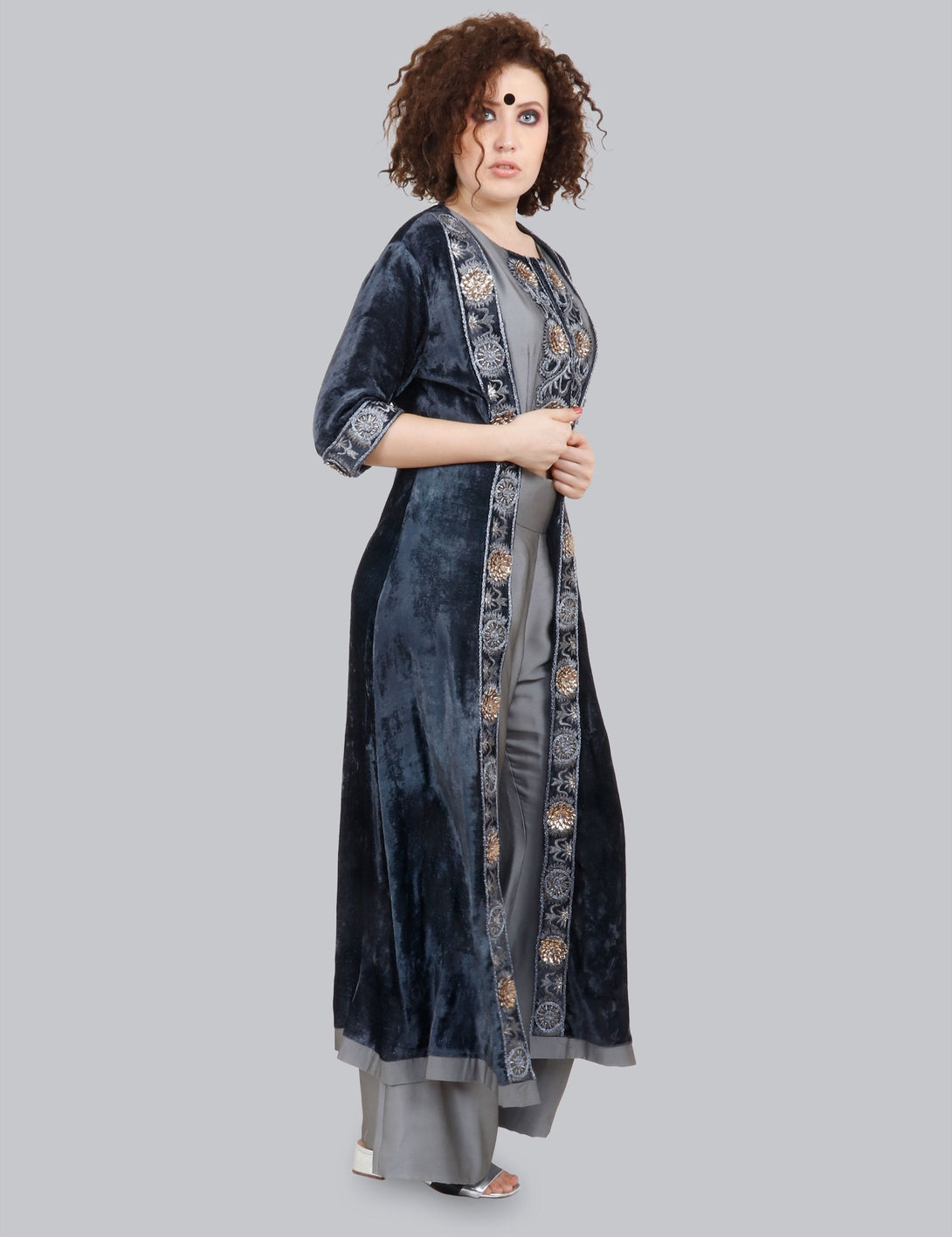 Velvet Jacket Co-ord Set