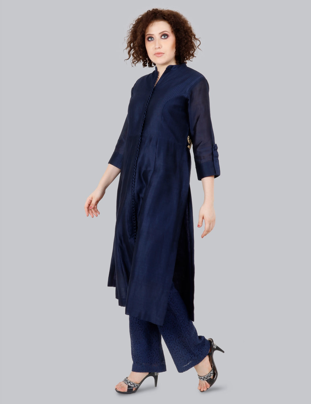 Cotton Silk Navy 2pc Set