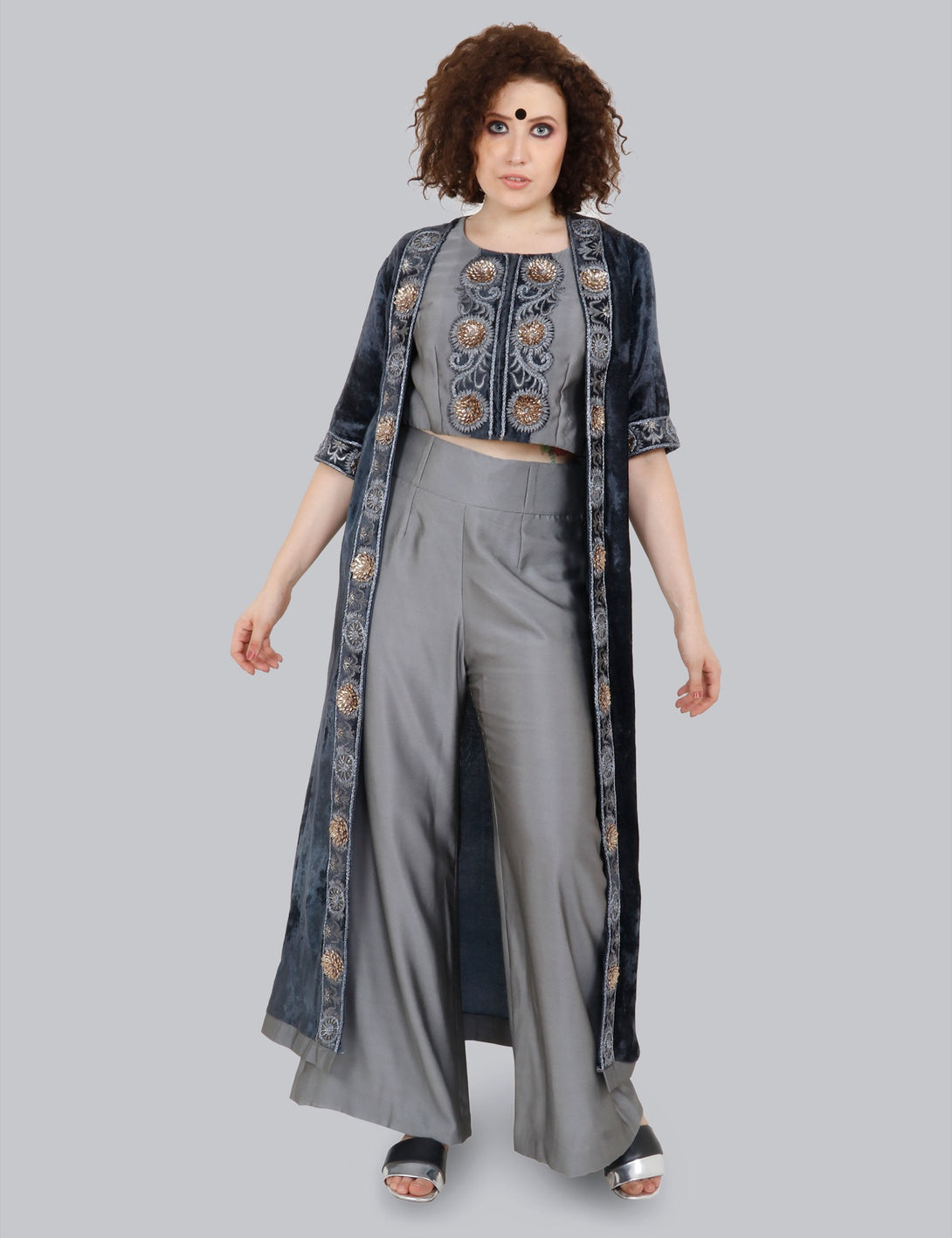 Velvet Jacket Co-ord Set